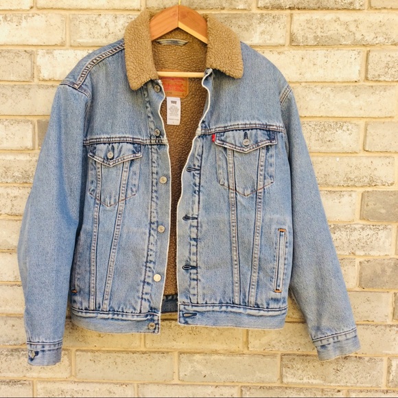 Levi's Other - Levis Standard Trucker Jacket Jean Sherpa Lined